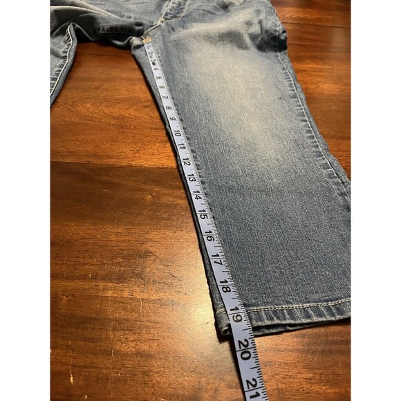 Angels Jeans Womens Size 10 Blue Signature Capri Denim Pants - Picture 2 of 9